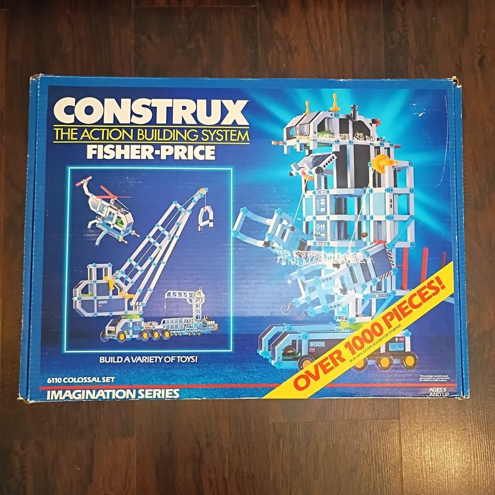 Fisher Price Construx 6110 Colossal 1000 Piece Set Imagination Nearly Complete